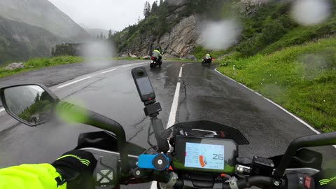 Ride to Austria's Tallest Dam on a Rainy Day