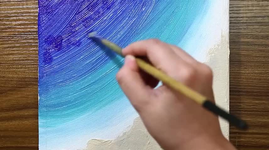 Such A Painting Seems To Be At The Seaside.