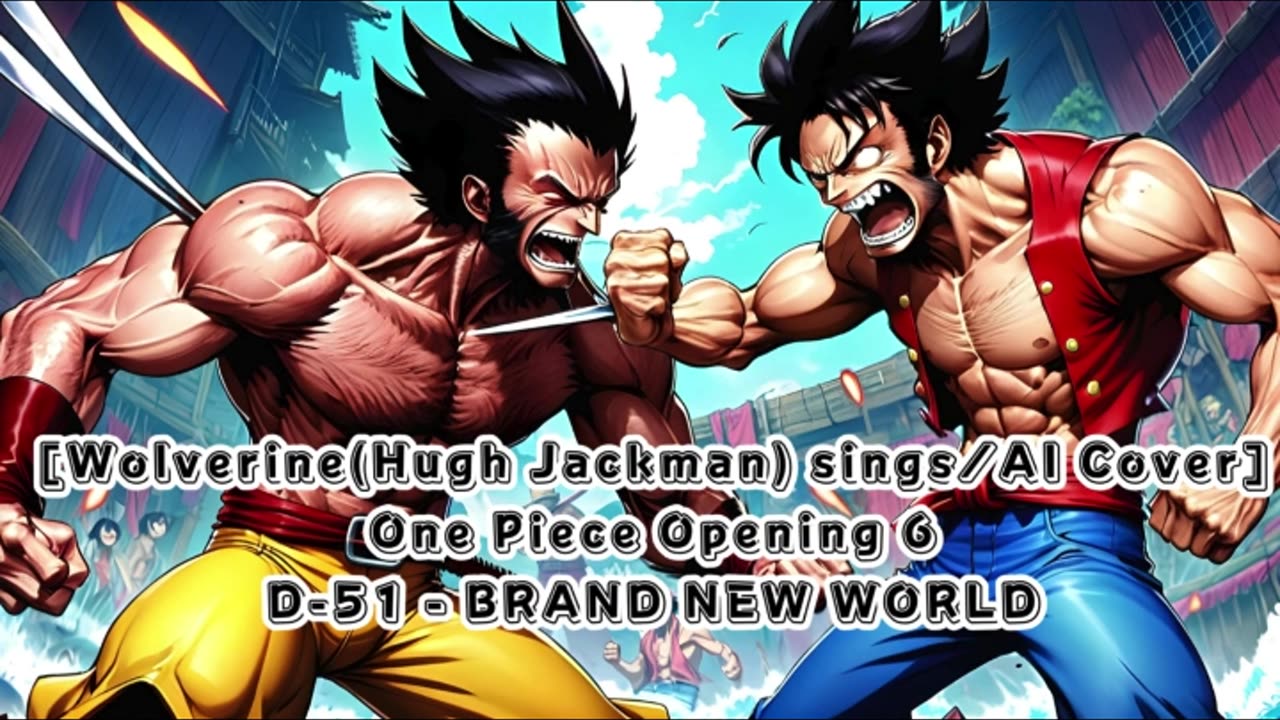 [Wolverine (Hugh Jackman) sings/AI Cover] One Piece Opening 6 D-51 - Brand New World