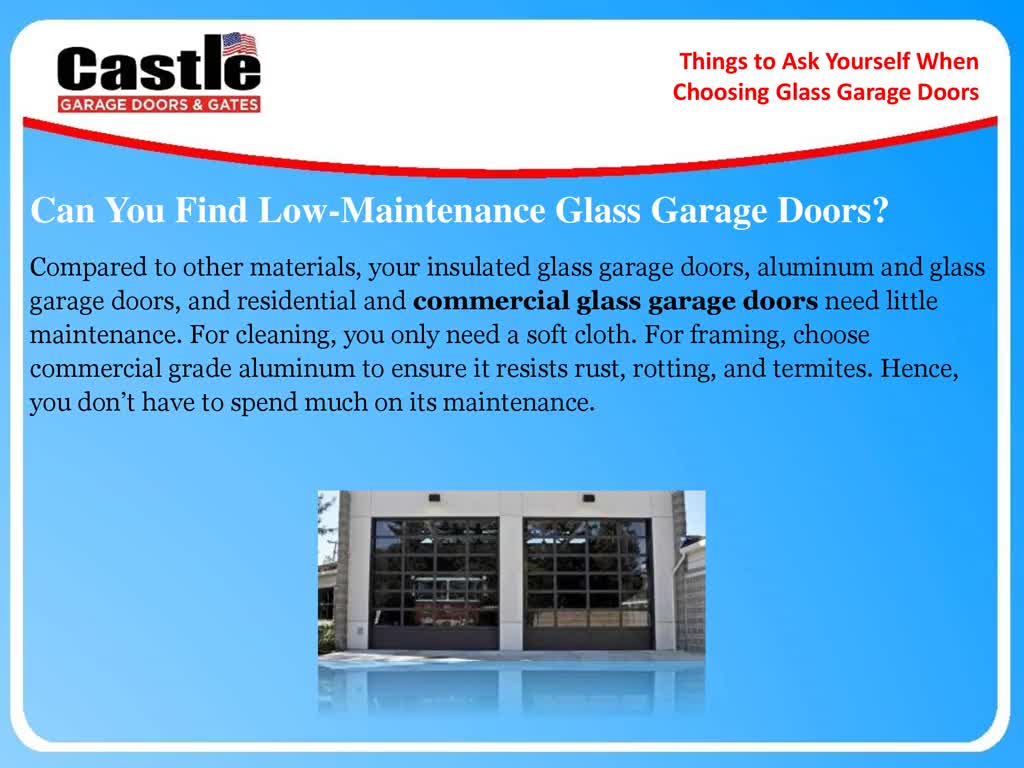 Things to Ask Yourself When Choosing Glass Garage Doors