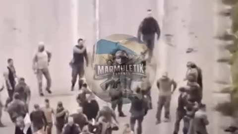 Massive Group of Russian Soldiers Come Out Waving White Flag