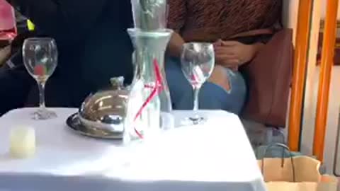 Date on a train (he was smooth with it though)