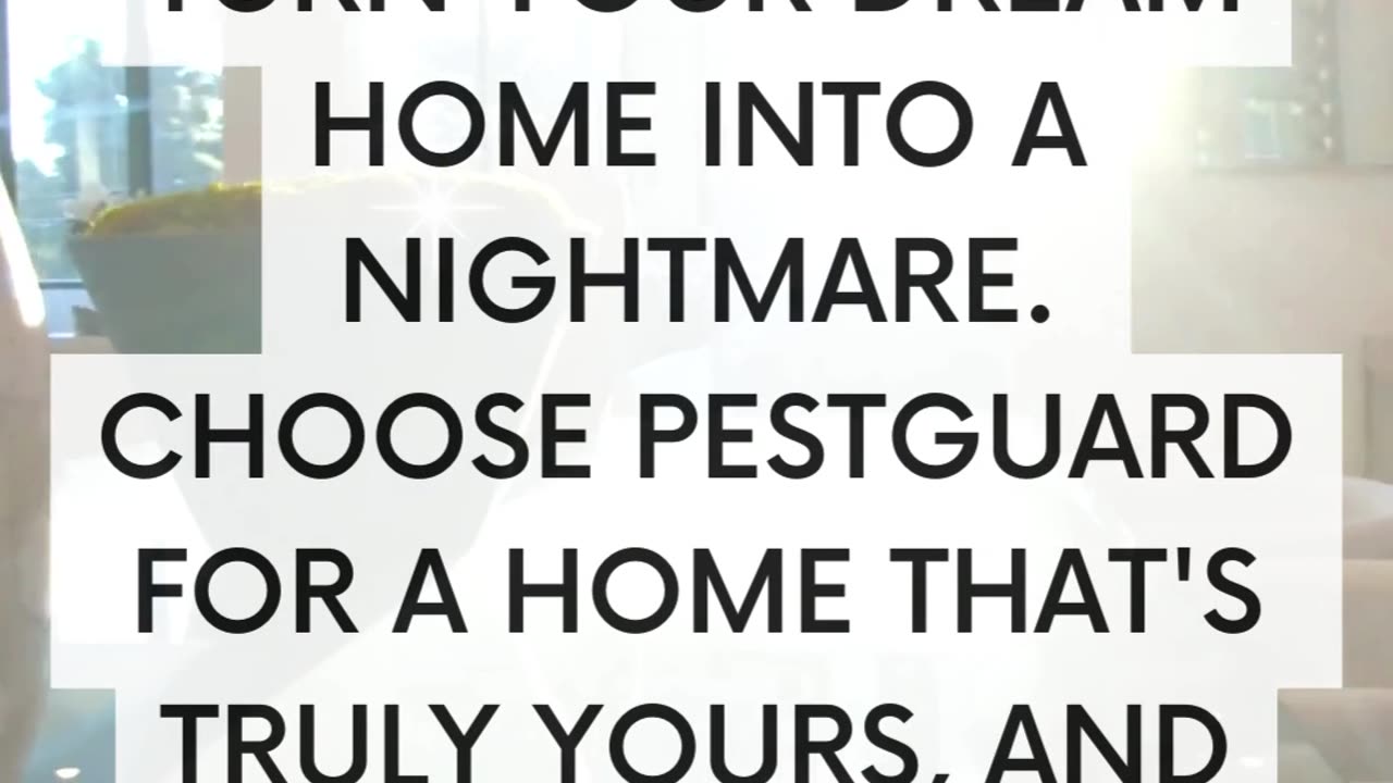 Donโt let pests turn your dream into a nightmare ๐๐ค