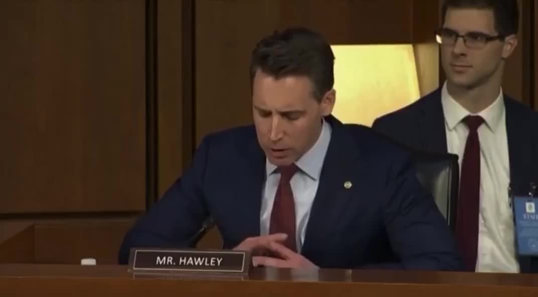 Sen. Hawley in KJB hearing.