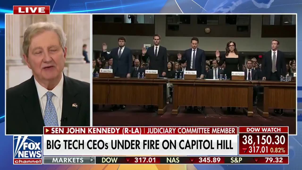 Sen. John Kennedy: "There's no question that these social media platforms are harming our children."