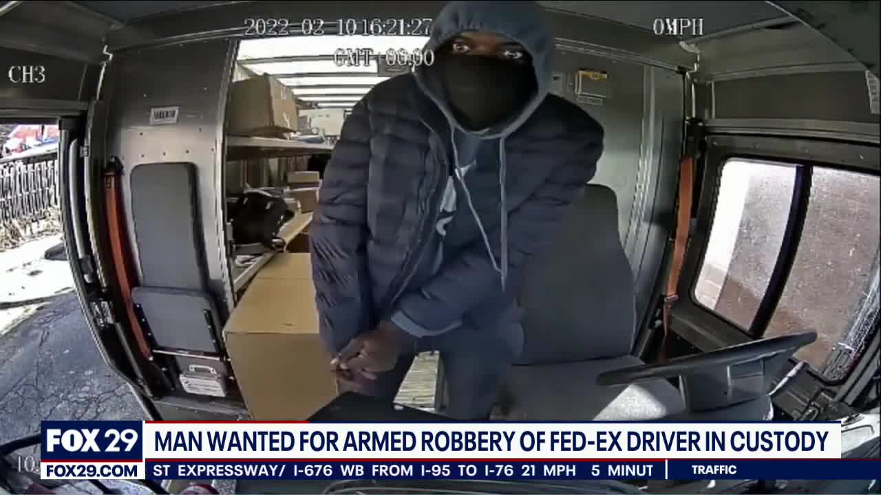 PHILADELPHIA | Man accused of armed robbery of Philadelphia Fed-Ex driver in custody