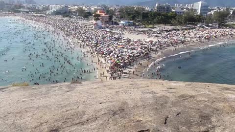 PEDRA DO PONTAL RJ, BETWEEN RECREIO BEACH AND MACUMBA BEACH, SUNSET DAY, BEFORE PANDEMIA !!