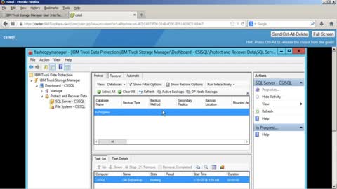 IBM TSM for VE - Individual SQL Database restore from a VM Backup