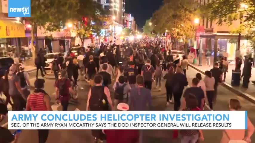 Army Concludes Investigation Into Helicopter Used During D.C. Riot 11/12/20