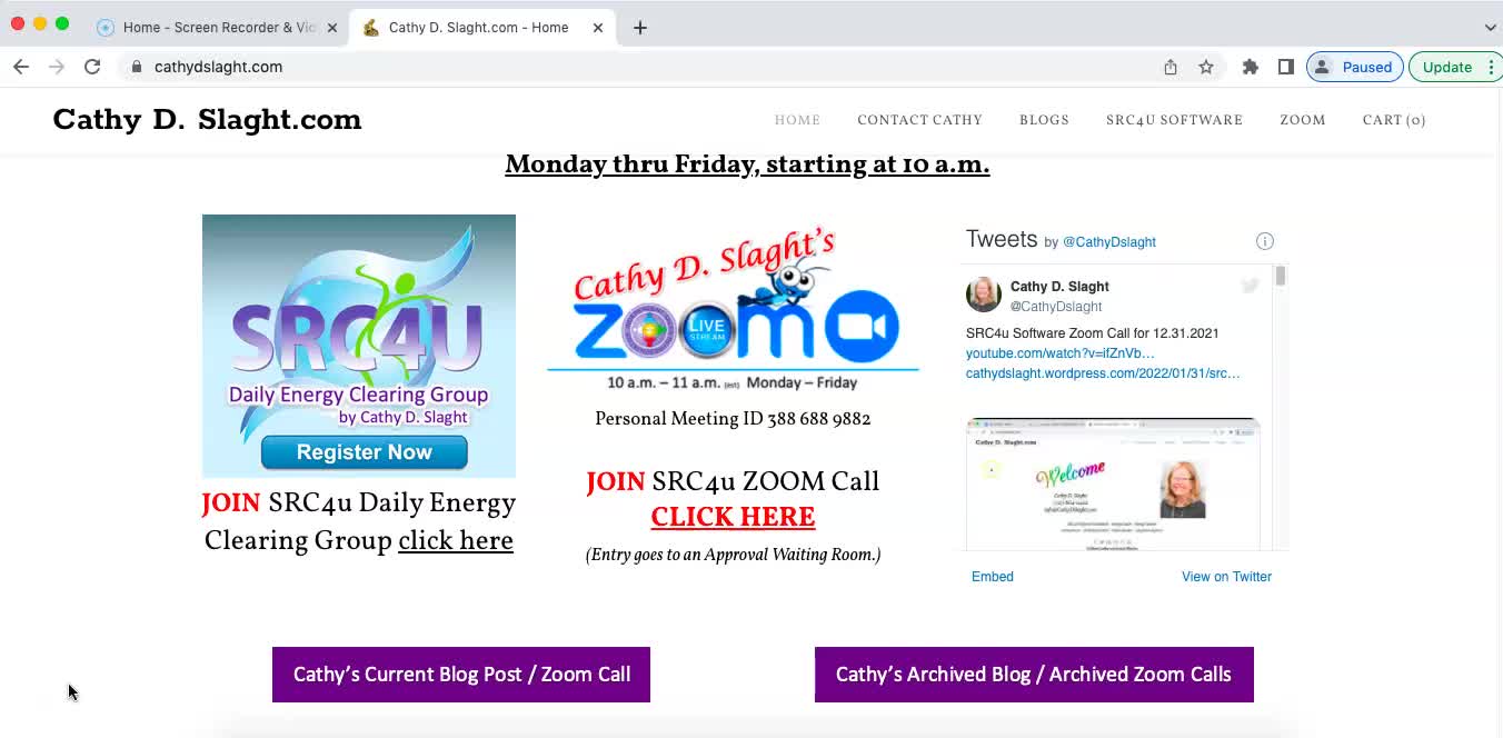 SRC4U Software Zoom Call 4 1 2022 by Cathy D. Slaght