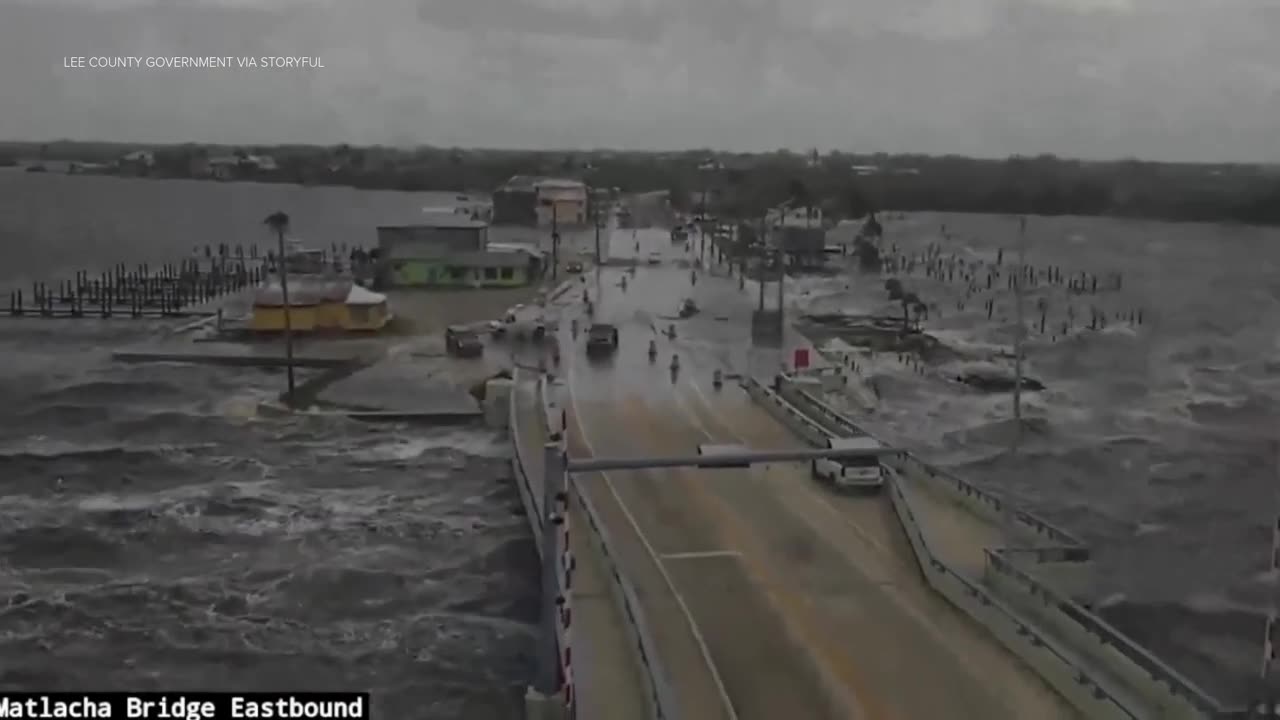 Hurricane Helene: Traffic cam records queasy view as conditions intensify in Southwest Florida