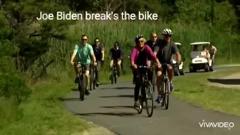 Joe Biden break's the bike🤯😭