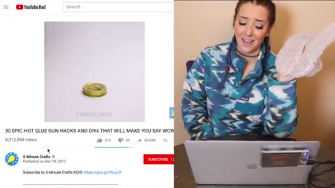 Making Terrible Hot Glue Crafts - Jenna Marbles
