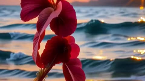 Beautiful Flower Dance In Sea Beach #nature #viral