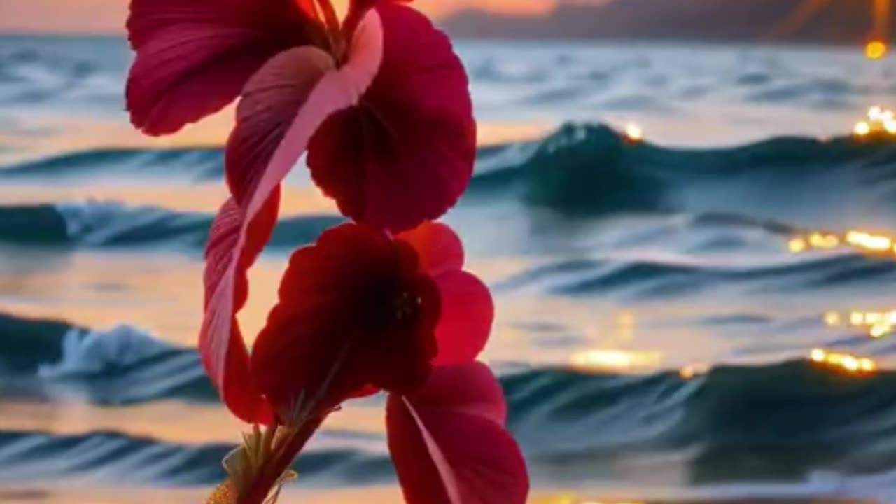 Beautiful Flower Dance In Sea Beach #nature #viral