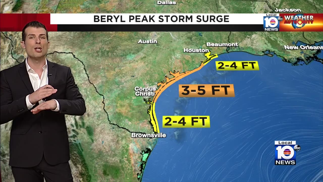 TEXAS prepares for Beryl to strengthen