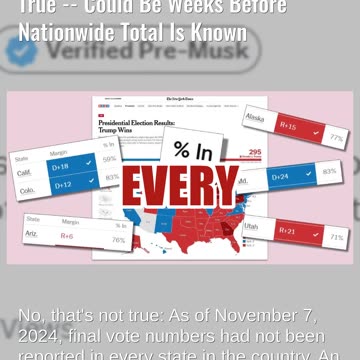Fact Check: Posts Saying Millions Fewer Votes Than 2020' May NOT Prove True -- Count Ongoing