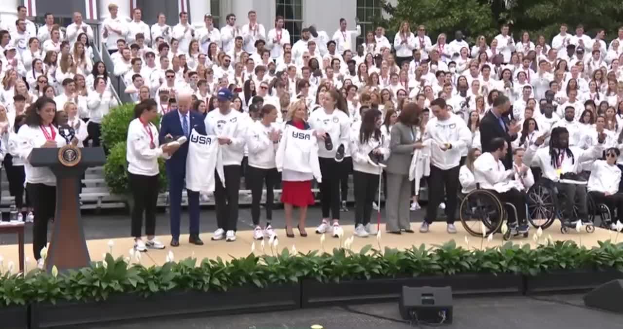 Biden Tells Paralympic Athletes Not to Jump While Taking Pictures