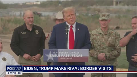 Trump, Biden duel at the US-Mexico border