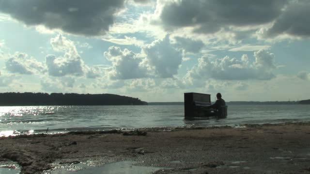 Piano in the water