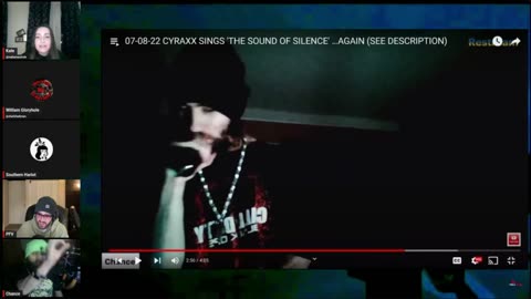 Cyraxx live on Youtube. On Kate's stream. 1/2/2024.