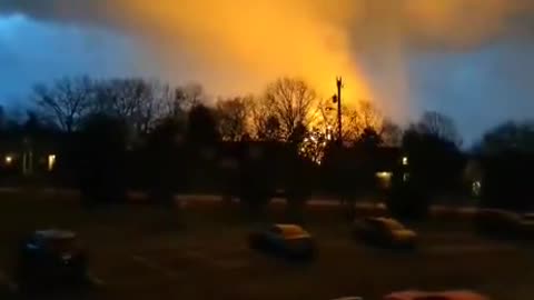 Tornado causing explosion