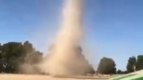 Tall dustdevil seen in Poland last week