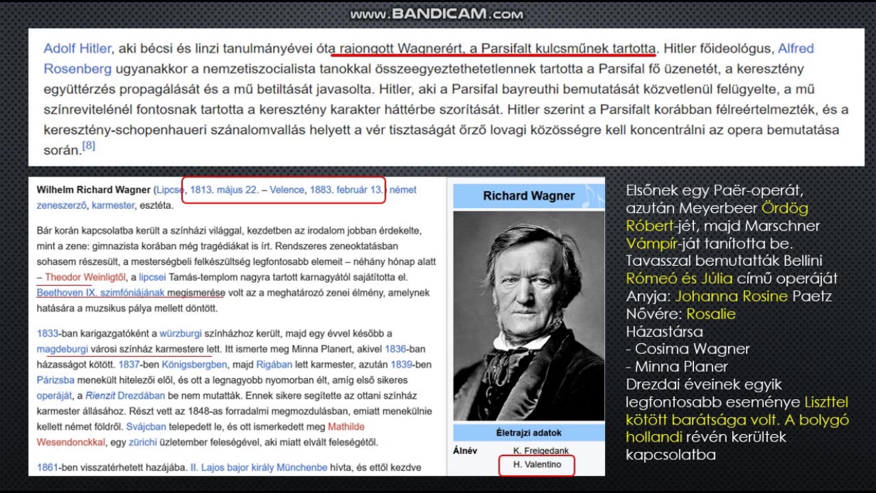 SZENT GRÁL MISZTÉRIUM ... okkultnáci2 - GRÁLKUTATÁS, PARSIFAL, WAGNER, ÁRJÁSÍTÁS, VÉGZET 1 rész