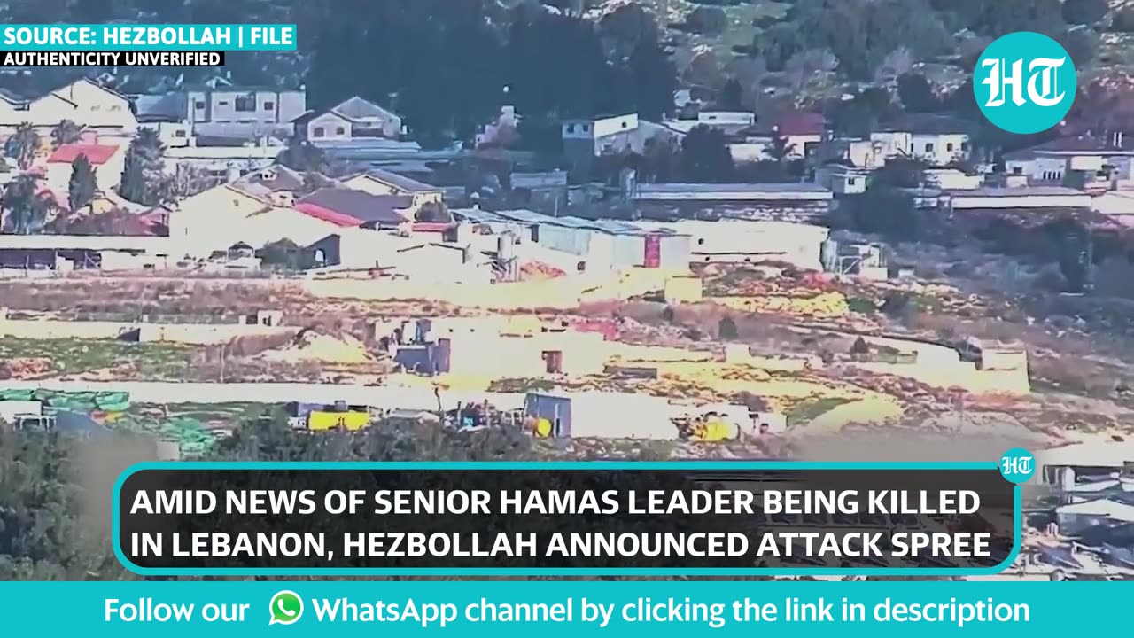 Hezbollah's 10 Attacks In 14 Hours On Day Of Arouri's Killing: 'IDF Troops Dead, Hurt' Claim | Hamas