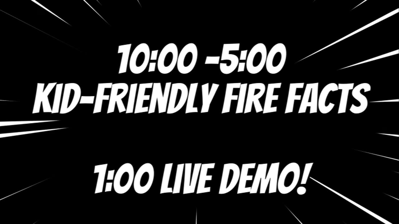 Kid-Friendly Fire Facts & Live Demo with James Coates