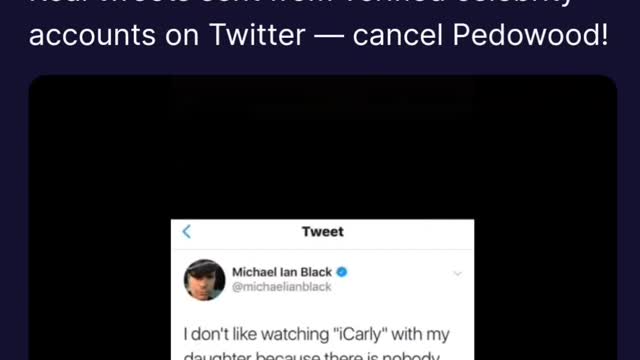 Real Tweets from Verified Twitter Accounts - Cancel Pedowood!