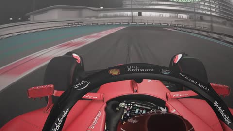 NEW FERRARI IN ABU DHABI AT NIGHT