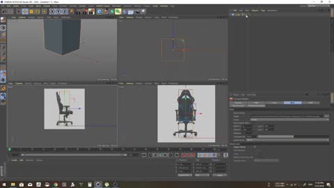 C4D-computer seat modeling, very suitable for learning and observation 4