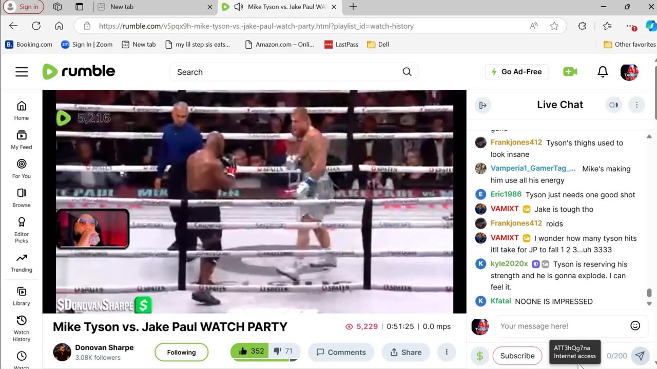 MIKE TYSON VS JAKE PAUL, THE MAIN FIGHT, Watch party