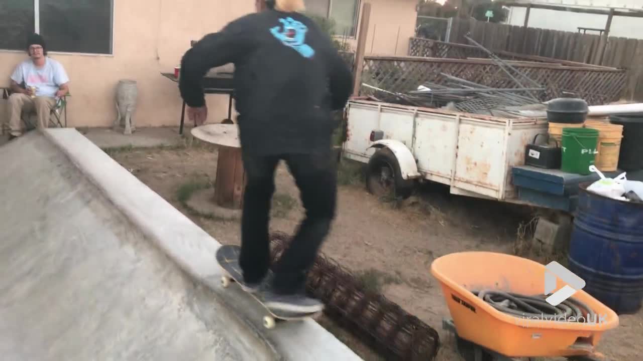 Skater nearly gets burned