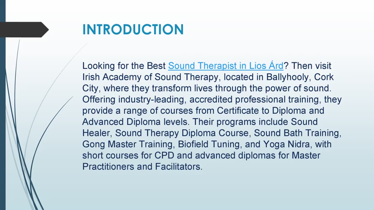 Best Sound Therapist in Lios Árd