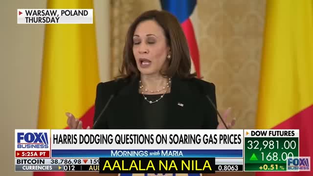 Kamala Harris on Gas Prices ... Filipino Caption