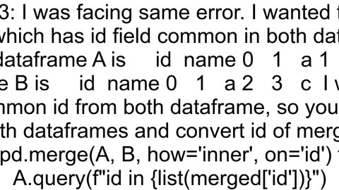 pandas dataframe multiline query