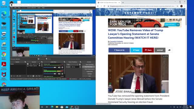 President Donald Trump's Lawyers Opening Statement Removed From YOUTUBE!!!?