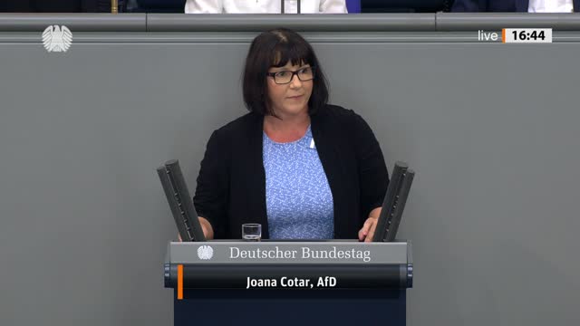 Joana Cotar Rede vom 06.09.2022 - Digitales und Verkehr