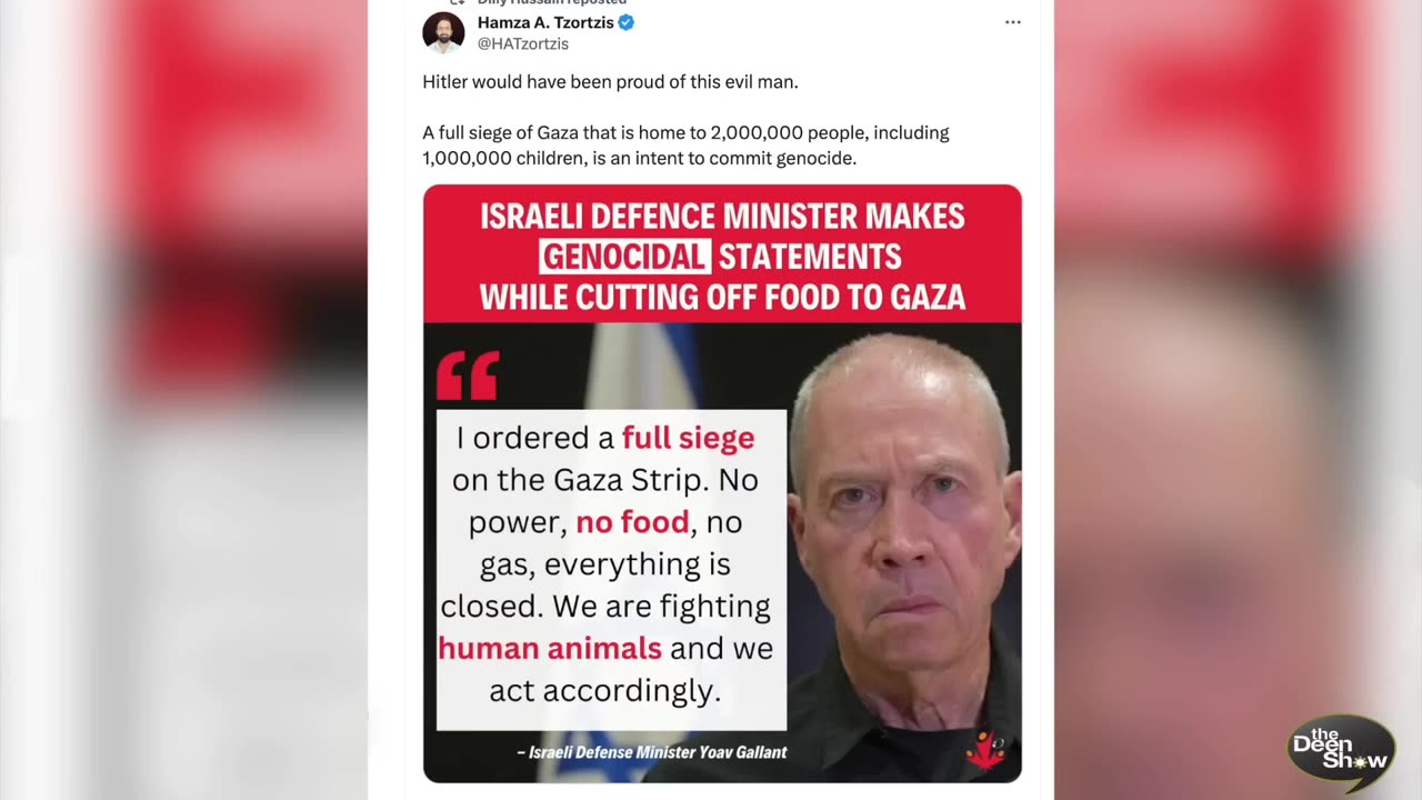 A Palestinian starts crying when