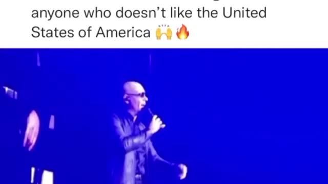 Pitbull has a message for anyone who doesn’t like the United States of America 🇺🇸