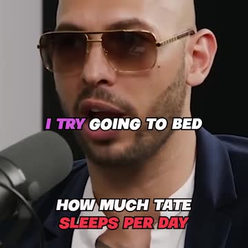 Andrew Tate reveals how much sleep he gets