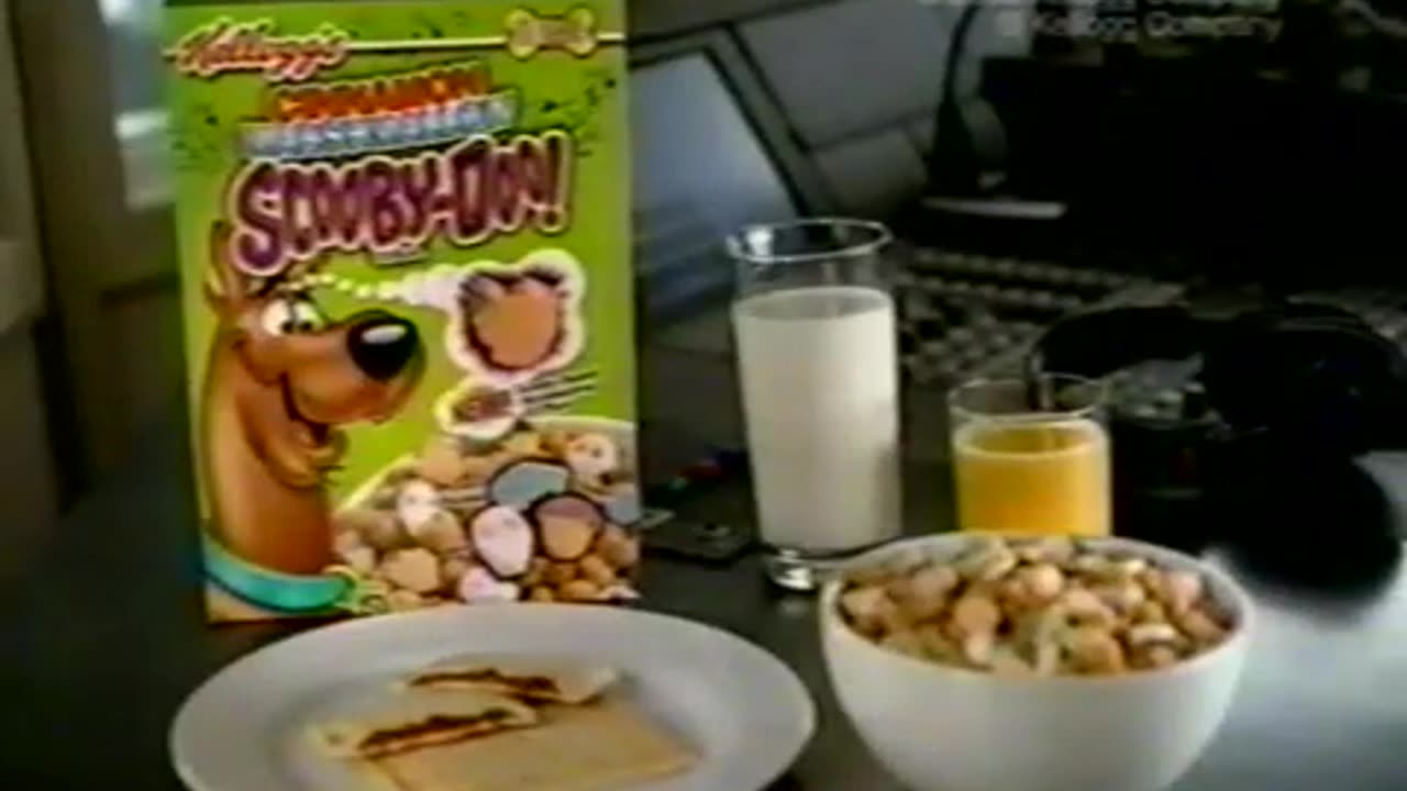 Kellogg's Cinnamon Marshmallow Scooby-Doo Cereal With Scooby-Doo Marshmallows Commercial