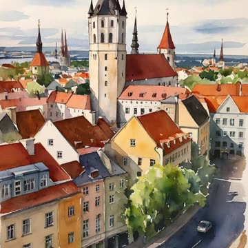Inspired by Tallinn | Estonia | Digital Art | AI Art
