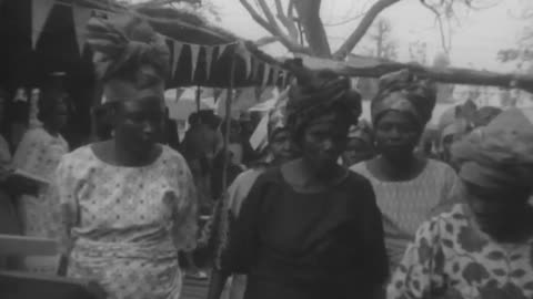 Nigerian Head Of State, Gen. Yakubu Gowon At Funeral Of His Father | Wusasa, Nigeria | February 1973