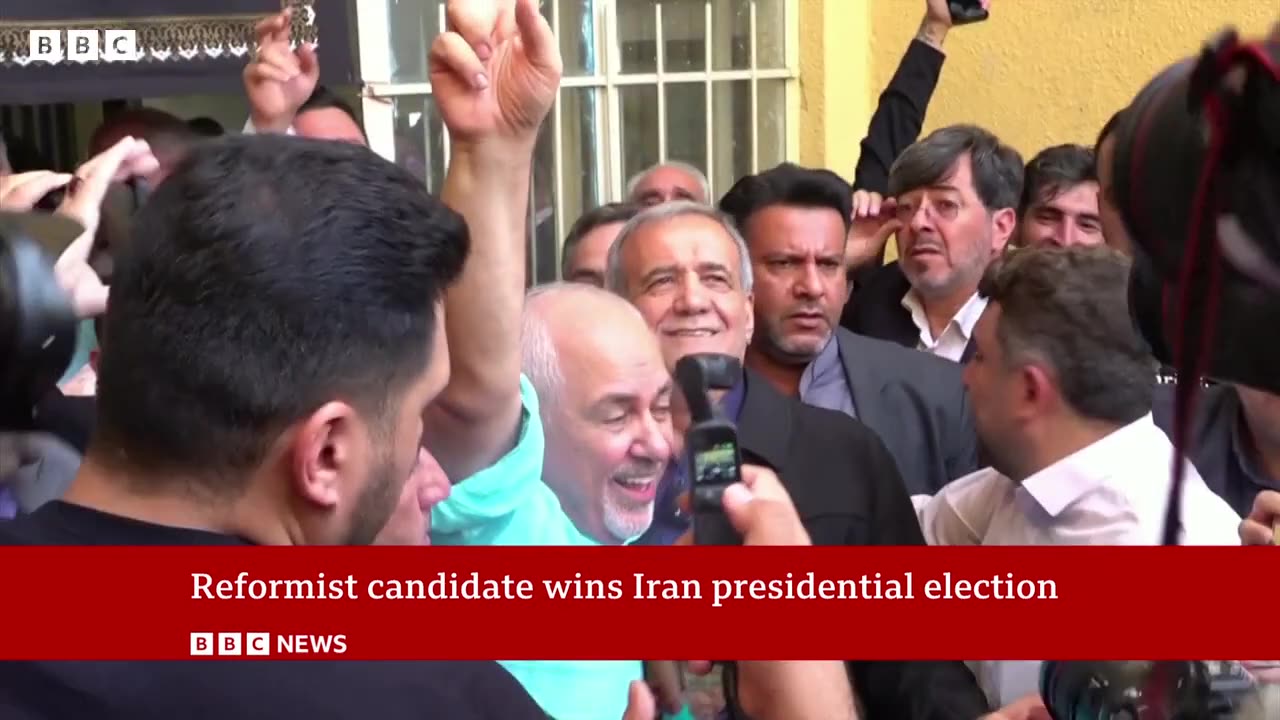 Reformist Masoud Pezeshkian elected as Iran's president | BBC News