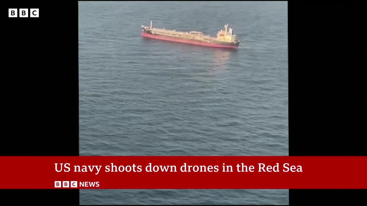 Tanker hit off India coast by drone from Iran, says US | BBC News