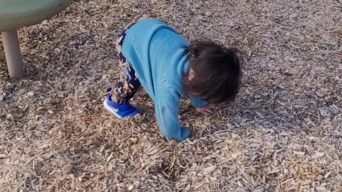 Park time... big boy slide!