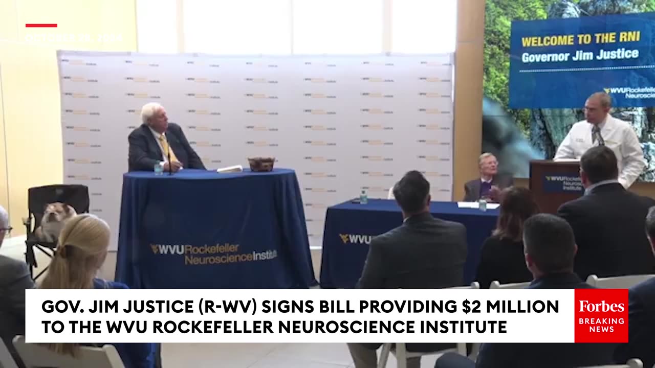 West Virginia Gov. Jim Justice Signs Bill Giving WVU Rockefeller Neuroscience Institute $2 Million